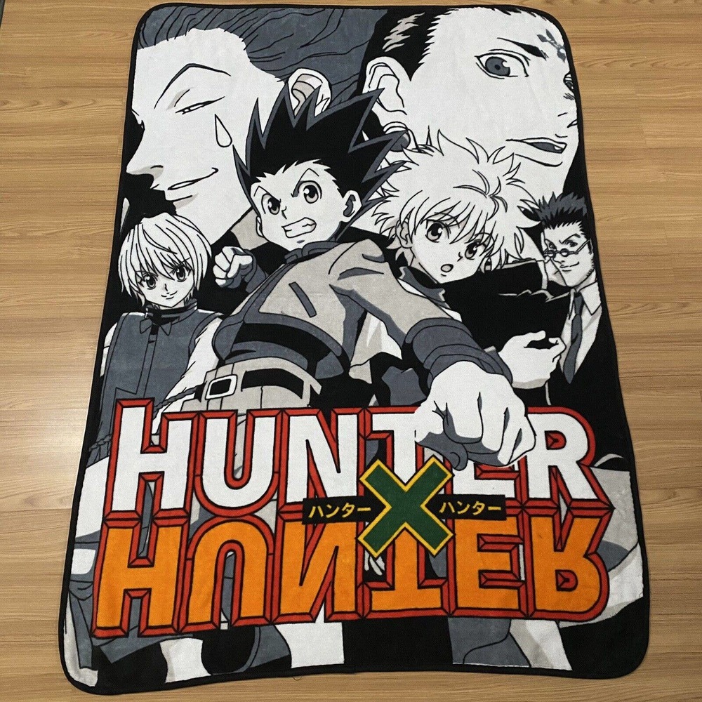 Hunter X Hunter Anime Throw Blanket 60 X 42 Killua Gon Kurapika Leorio Hisoka